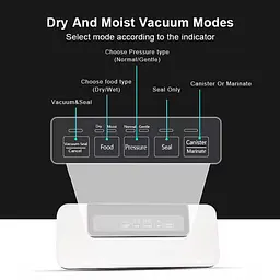 Вакууматор BioloMix Vacuum Sealer W300 для професійної якості та свіжості продуктів (Білий) - мініатюра 6