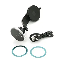 Автотримач Yesido C292+ Wireless Charging 15W, кріплення на торпеду, магніт, Black, Box - мініатюра 4