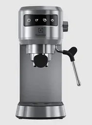Electrolux Кофеварка ріжкова, 1л, мелена, ручний капуч, LED-дисплей, підігрів чашок, нерж - мініатюра 9