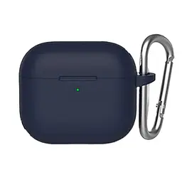 Чохол Blueo Liquid Silicone Case + Carbine для Apple AirPods 3 Deep Blue [64693]