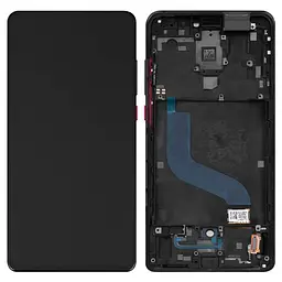 Дисплей Xiaomi Mi 9T, Mi 9T Pro, Redmi K20, Redmi K20 Pro, чорний, з рамкою, Original (PRC), M1903F10G, M1903F11G, M1903F10I, M1903F11I