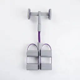 Фитнес эспандер 3 в 1 для тренировок Pedal Puller з роликом 52 х 25 х 7,5 см 4 посилені трубки - мініатюра 8