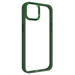 Чехол для Apple iPhone 15 Plus, UNIT2, зеленый, ударопрочный, прозрачный противоударный чехол-накладка из TPU и поликарбоната (PC), с защитными бортиками, защита всего корпуса от ударов и царапин, ArmorStandart (ARM69975)