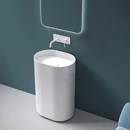 Умивальник Rea Dolce white підлоговий REA-U4302, Білий - мініатюра 2