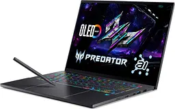 Ноутбук Acer Predator Triton 14 AI PT14-52T (14.5 2.8K OLED Touch 120 Hz, Intel U9 288V, 32 GB, 1 TB, RTX 5070, W11H) Charcoal Black (NH.U0GAA.002) - мініатюра 7
