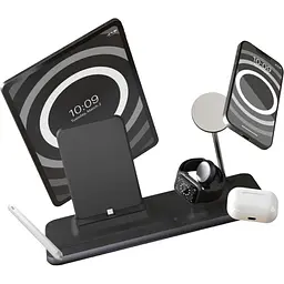 Бездротовий зарядний пристрій Zens MagSafe + Watch + iPad Wireless Charging Station Black (ZEDC21B/00) - мініатюра 2