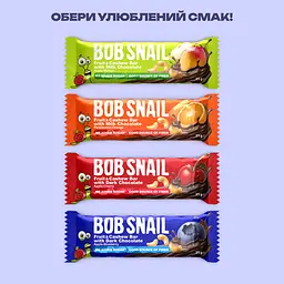 Фруктово-ягідно-горіховий батончик Bob Snail Яблуко-чорниця-кеш'ю-кріспи кіноа з чорним шоколадом 35 г - мініатюра 4