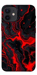 TPU чохол Demsky Black red marble для Apple iPhone 12 mini (5.4")