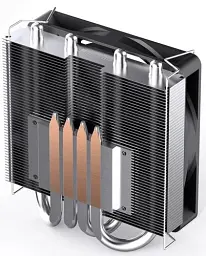 Кулер для процесора Jonsbo HP400S, Black, алюміній/мідь, 1x90 мм, для Intel 1700/1200/115x, AMD AMx/FMx, висота 40 мм - мініатюра 4