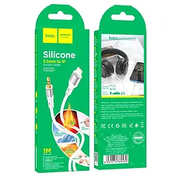 Кабель HOCO 3.5 mm to Lightning silicone digital audio conversion cable UPA22 1M - мініатюра 2