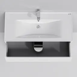 Тумба підлогова AM.PM X - Joy 100 см з умивальником (M85-FSX1002-WC1002WG38) - мініатюра 5
