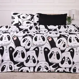 Підковдра MirSon Ranforce Elite 17-4850 Panda 110 x 140 см чорно-біла (2200009585005) - мініатюра 2