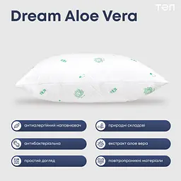 Подушка ТЕП Dream Collection Aloe Vera 70х70 см біла (3-00962_00000) - мініатюра 4