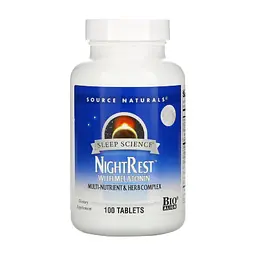 Витаминно-минеральный комплекс Source Naturals Комплекс для Нормализации Сна, NightRest, 100 таблеток (SNS-00358)
