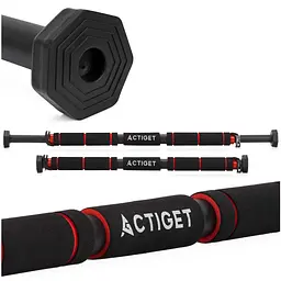Турнік розсувний Actiget 62-100 см ACT0167 Black/Red - мініатюра 2