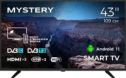 Телевізор Mystery TV 43 MTV-4350FST2 Full HD/Smart/Android 11/2xUSB 2.0/Wi-Fi/Miracast/Black