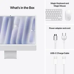 Комп'ютер Apple 24" iMac Retina 4.5K / Apple M4 (8-c/CPU, 8-c/GPU), 16, 256, Silver (MWUC3UA/A) - мініатюра 5