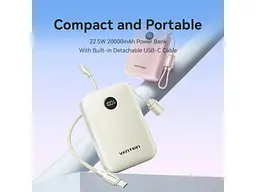 Зовнішній акумулятор (Power Bank) Vention 20000mAh 22.5W Black (FKBB0-C) - мініатюра 8