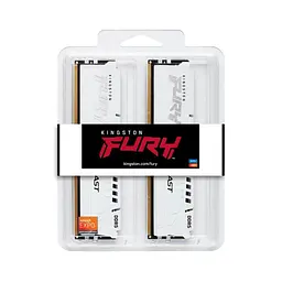 Модуль пам'яті для комп'ютера DDR5 64GB (2x32GB) 6400 MHz Beast White EXPO Kingston Fury (ex.HyperX) (KF564C32BWEK2-64) - мініатюра 4