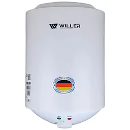 Водонагрівач Willer Palermo, 1500 Вт, мокрий ТЕН, 10 л, Slim, вертикальний, білий (AEV-10R)