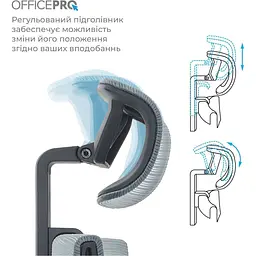 Офісне крісло OfficePro Elegant OC600-B-DG-DG Black/Dark Gray [148650] - мініатюра 12