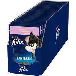Вологий корм для котів Felix Fantastic з фореллю та зеленими бобами 85 г - мініатюра 4