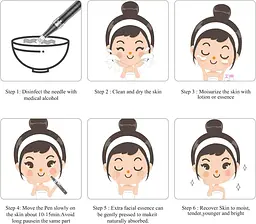 Ручка для мікроголки, електрична ручка PELCAS Derma Pen Акумуляторна регульована швидкість Dermapen мікроголки - мініатюра 5