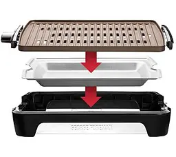 Гриль George Foreman 25850-56 Smokeless BBQ Grill Russell Hobbs teh0021874 - мініатюра 9