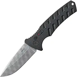Ніж складний автоматичний Boker Plus Strike Damascus Чорний