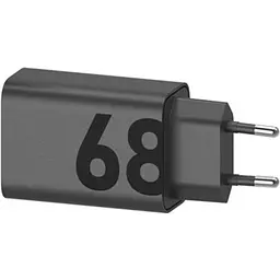 Мережевий зарядний пристрій Motorola TurboPower 68W USB-C + Type-C to Type-C Сable Black (MC-682N) [162659] - мініатюра 3