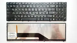 Клавіатура для ноутбуків Asus K50, K60, K70 чорна з підсвічуванням RU/US