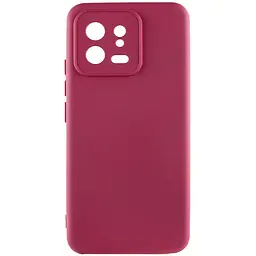 Чохол TPU GETMAN Liquid Silk Full Camera для Xiaomi 13 Pro Бордовий / Marsala