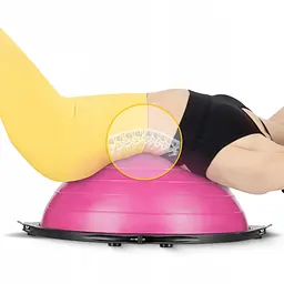 Балансувальна платформа 4FIZJO Bosu Ball 60 см Pink (P-5905973402453) - мініатюра 8