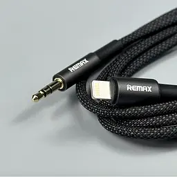Кабель Remax CB08 3.5mm Mini Jack - Lightninig 1.2m Cable Grey - мініатюра 2