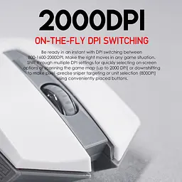 Ігрова бездротова миша Fantech WG-10 RAIGORII PixArt 10G White - мініатюра 2
