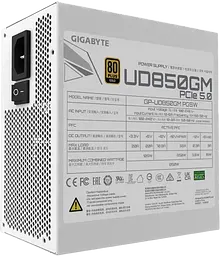 Блок живлення Gigabyte GP-UD850GM PG5W 850W 80+ Gold - мініатюра 5