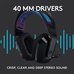 Ігрові навушники Logitech G535 Lightspeed Wireless Black (981-000972) [70702] - мініатюра 5