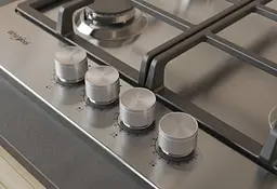 Варильна поверхня газова Whirlpool TKRL661IXEU 60 см чугун - мініатюра 6