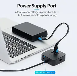 USB-хаб Vention CHBBD 4 ports - мініатюра 8