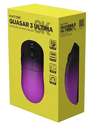 Миша HATOR Quasar 3 Ultima 8K Wireless Black Violet (HTM760) - мініатюра 6