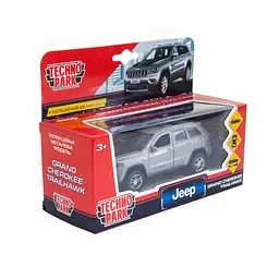 Автомобіль Технопарк Jeep Grand Cherokee, сірий (CHEROKEE-12-GY (FOB)) - мініатюра 9
