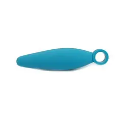 Анальний стимулятор Topco Sales Climax Anal Finger Plug, 8.8х2.5 см, блакитний