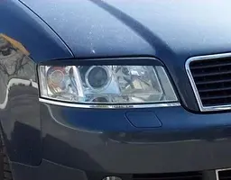 Вії фар Fly для Audi A6 (C5) 1997-2004 Чорні 2 шт