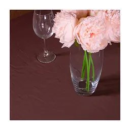 Скатертина MirSon Водонепроникна №401 Satin Waterproof Chocolate 140x220 см (2200006739364) - мініатюра 2
