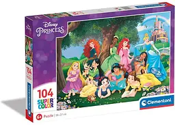 Пазл Clementoni SuperСolor: Принцеси Діснея, Disney (SuperСolor - Disney Princess Puzzle - 104 pcs.), 104 ел. (25743)