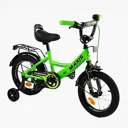 Велосипед 14" 2-х колісний CL-14125 CORSO MAXIS ручне гальмо, дзвінок, дод. колеса, зібраний на 75%, в коробці (6800067141255)