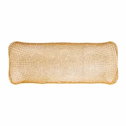 Блюдо Ardesto Golden ice скло 33х13 см золотисте (AR5055) - мініатюра 4