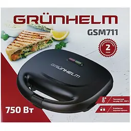 Сендвічмейкер Grunhelm GSM711 750 Вт (137337) - мініатюра 6