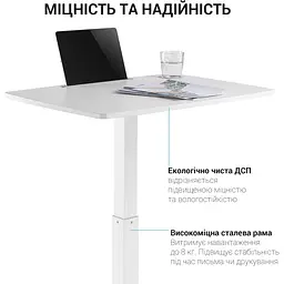 Геймерський стіл OfficePro ODM380 White (ODM380W) - мініатюра 10