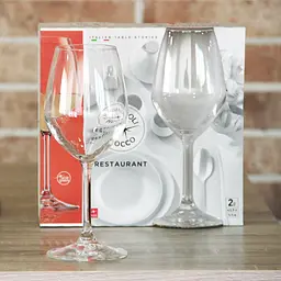 Набір бокалів для вина Bormioli Rocco Restaurant 435 мл 2 шт. (196121CAE021990) - мініатюра 2